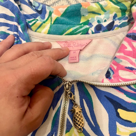 VGUC Lilly Pulitzer Skipper Popover Travelers Palm - Picture 3 of 6